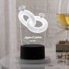 Couple Ring Personalized LED Lamp - Black Base Online