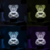 Buy Cuddly Bear Personalized Black Base LED Lamp