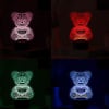 Shop Cuddly Bear Personalized Black Base LED Lamp