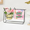 Customized Inspire And Flourish Swinging Metal Planter Online