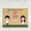 Cute Love Quote Special Customized Wooden Frame Online