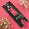 Buy Cute Maroon Macrame Bag Charm