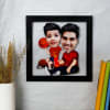 Dad And Son Personalized Caricature Photo Frame Online