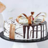 Gift Designer Chocolate Vanilla Cake (Half Kg)