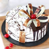 Designer Chocolate Vanilla Cake (Half Kg) Online