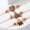 Divine Antique Pearl Rakhi (Set of 3)