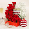 Dreamy Red Lovers Delight Hamper Online