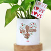 Buy Easy-to-care Money Plant with Personalize Vase