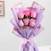 Buy Elegant Aqua Pink Rose Bouquet