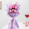 Elegant Aqua Pink Rose Bouquet Online