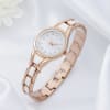 Shop Elegant Women's Watch With Personalized Cuff Bracelet Set