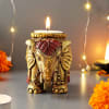 Buy Elephant Hand Painted T-Light Holder