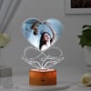 Everlasting Love - Personalized Wooden Base LED Lamp Online