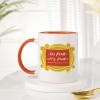 Everything Is Fine Personalized Mug With Orange Handle Online