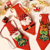 Festive Glow Christmas Light-Up Neck Ties - Red - Single Piece Online