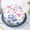 Buy Floral Bliss Cake And Charming Orchids Bouquet Combo