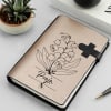 Floral Essence Personalized PU Leather Diary Online