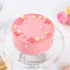 Gift Floral Pink Cream Cake