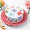 Flowers And Beads Serene Cake Online