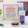 Friendship Personalized Double Side Frame And Chocolate Combo Online