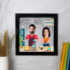 Fun Loving Personalized Frame For Rakhi Online