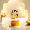 Gift Ganesha With Swastik Wooden Base LED Lamp