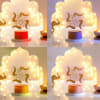 Shop Ganesha With Swastik Wooden Base LED Lamp