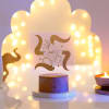 Ganesha With Swastik Wooden Base LED Lamp Online