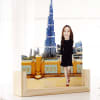 Gift Girl At Burj Khalifa Personalized Caricature