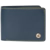 Gift Glamorous Vegan Leather Wallet And Keychain Combo - Navy Blue