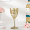 Buy Golden Luxe Personalized Wine Glass Set For Couples