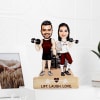 Gym Couple Personalized Caricature Online