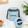 Gift Hamesha Hungry Personalized Lunch Box - Blue