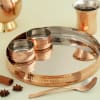 Hammered Copper And Stainless Steel Dinner Set (Set of 5) Online