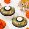 Hand Painted Designer Tea-light Candle Set Online