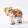 Gift Hand-Painted Meenakari Marble Elephant - Set Of 2