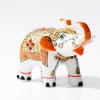 Buy Hand-Painted Meenakari Marble Elephant - Set Of 2