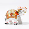 Shop Hand-Painted Meenakari Marble Elephant - Set Of 2