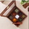 Buy Handcrafted Wooden Spices Container with Spoon