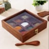 Handcrafted Wooden Spices Container with Spoon Online
