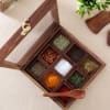 Buy Handcrafted Wooden Spices Container with Spoon