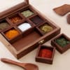 Shop Handcrafted Wooden Spices Container with Spoon