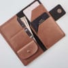 Shop Handy Personalized Travel Wallet Combo - Tan