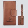 Handy Personalized Travel Wallet Combo - Tan Online