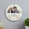 Happy Anniversary Personalized Wooden Wall Clock Online