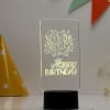 Buy Happy Birthday Black Base LED Lamp