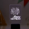 Happy Birthday Black Base LED Lamp Online