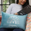 Gift Heart Rainbow Personalized Velvet Cushion