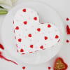 Gift Heart-Shaped Chocolate Cake with Cream Frosting (Half Kg)