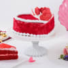 Gift Heart Shaped Red Velvet Cake